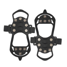 (M) Teeth Ice Gripper For Shoes Snow Crampons Studs Ice Snow Camping Walking Shoes Winter Outdoor Equipment