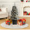 3ft Snowy Pre-Lit Artificial Potted Christmas Tree With 40 Warm White LED's 10