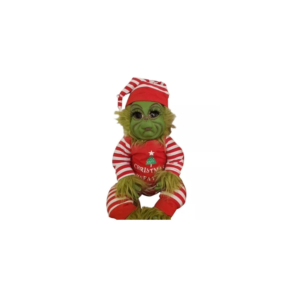 (A) Christmas Grinch Baby Stuffed Plush Toys Grinch Doll Xmas Kids Gifts Home Decor