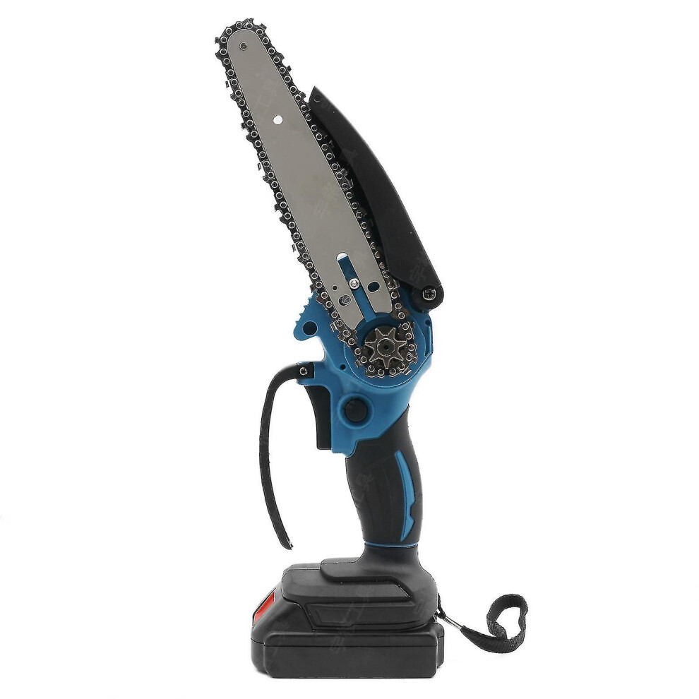 (4 INCH, 1Battery 1EU charger) Cordless Electric Chainsaw Portable Electric Saw One-hand Chainsaw Mini Chainsaw Battery Powered,rechargeable Handheld-image-OPC-PFPX8KQ-NEW