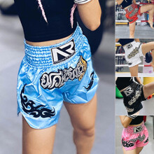 (Pink, XS) Boxing Shorts Anti-friction Muay Thai Kickboxing Shorts For Men