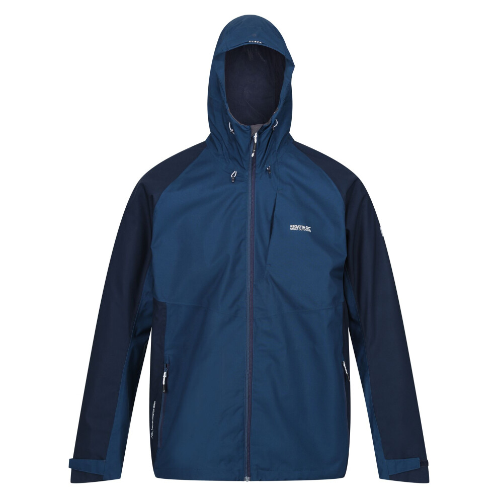 (XXL, Moonlight Denim/Navy) Regatta Mens Britedale Waterproof Jacket