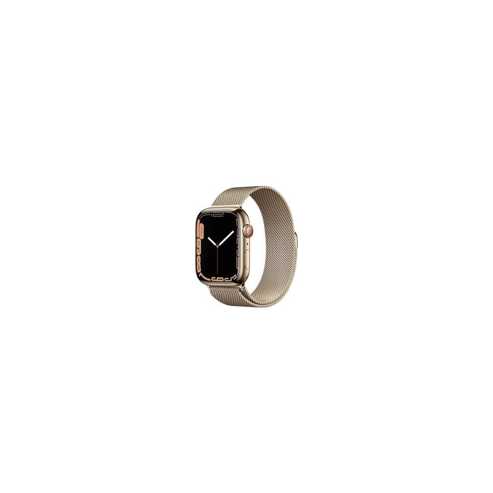 (Gold) Apple iWatch Series 7 45mm - Cellular Stainless Steel