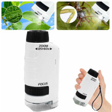 (White) Minilabsters Miniscope Kids,2024 Mini Labsters Portable Microscope, The Miniscope, Pocket Microscope,handheld Microscope,miniscope Portable Microscope