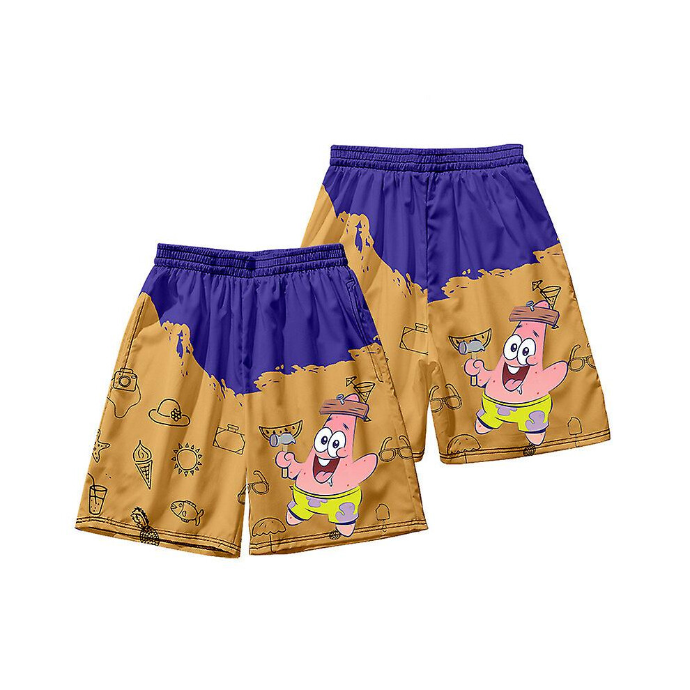 (4, 2XL) Men's Swimwear Patrick Star Short Beach Shorts Pant Quick Dry Beachwear Swim Trunk Swimsuit Surf Board Pants-image-OPC-PFPXFST-NEW