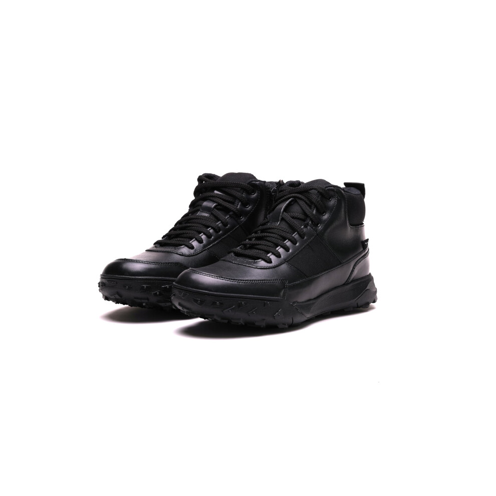 (Black, 7 UK) Trekking and Safety Mens Leather Boots by QUIVE
