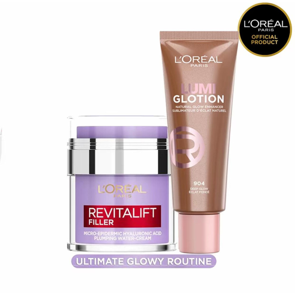 (Glotion 904 Deep Glow + Water Cream) Hydrating Skincare Duo | Glow-Boosting Lotion & Moisture-Rich Cream