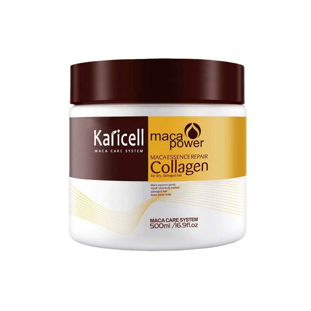 Gogerstar Hair Repair Mask Argan Oil Conditioning Collagen Keratin Detox Damage, Detoxification, Deep Repair, 500Ml