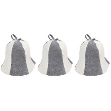 3 Pcs Felt Sauna Hats Thick Sauna Hats Protective Sauna Hats Comfortable Sauna Caps