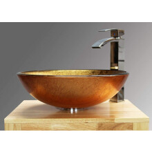 BELOFAY Modern Glass Counter Top Wash Basin Sink