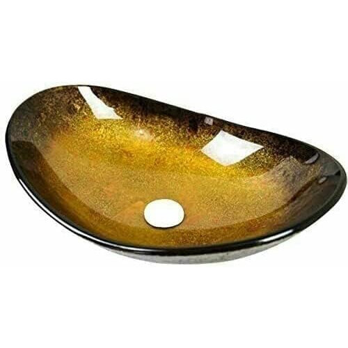 BELOFAY Modern Glass Counter Top Wash Basin Sink