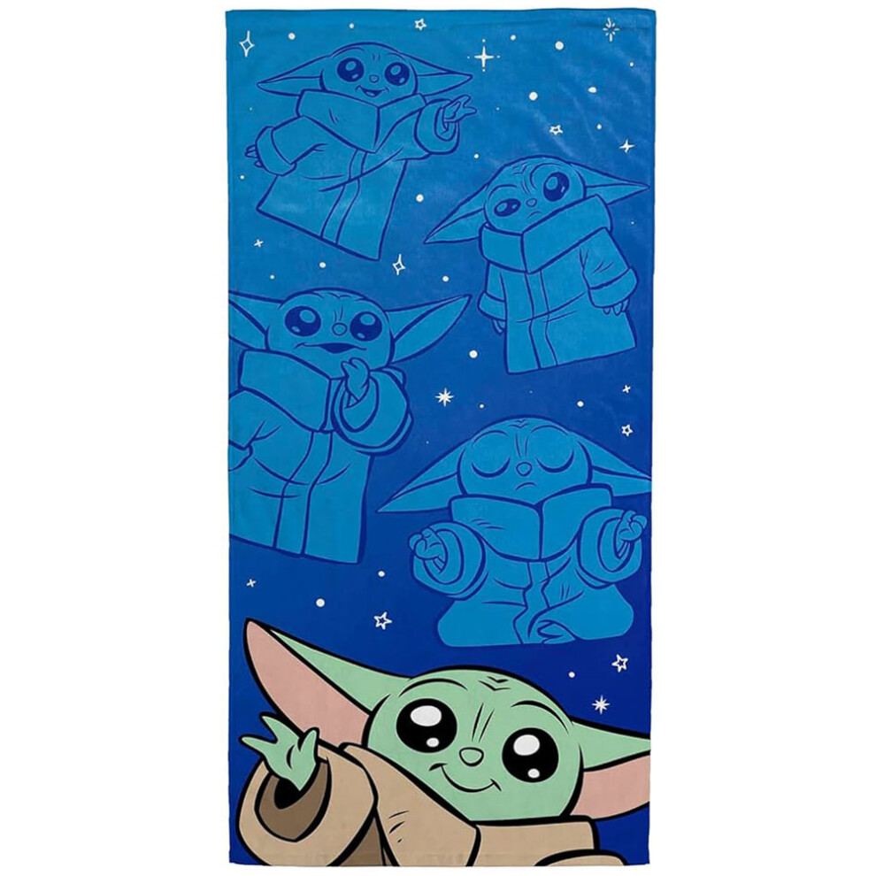 Star Wars: The Mandalorian Grogu Baby Yoda Beach Towel