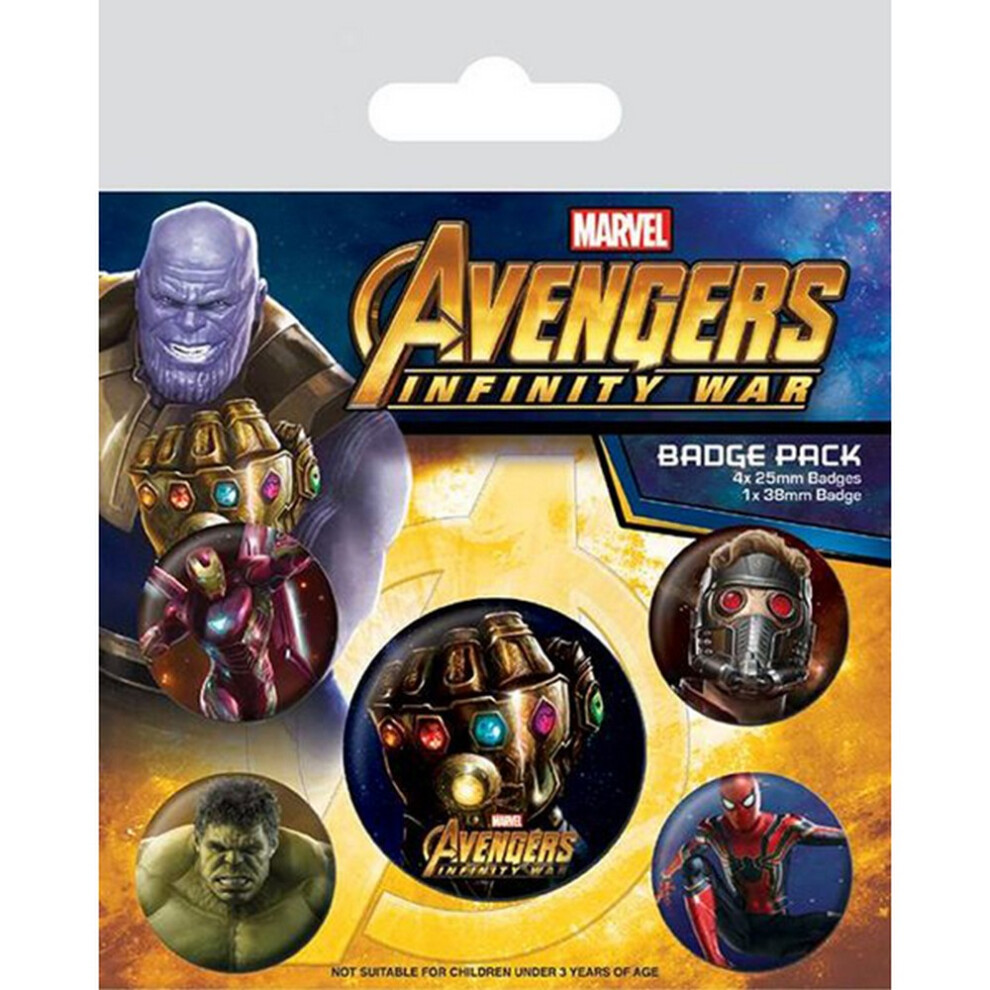 Avengers Infinity War Badges 5 Pack