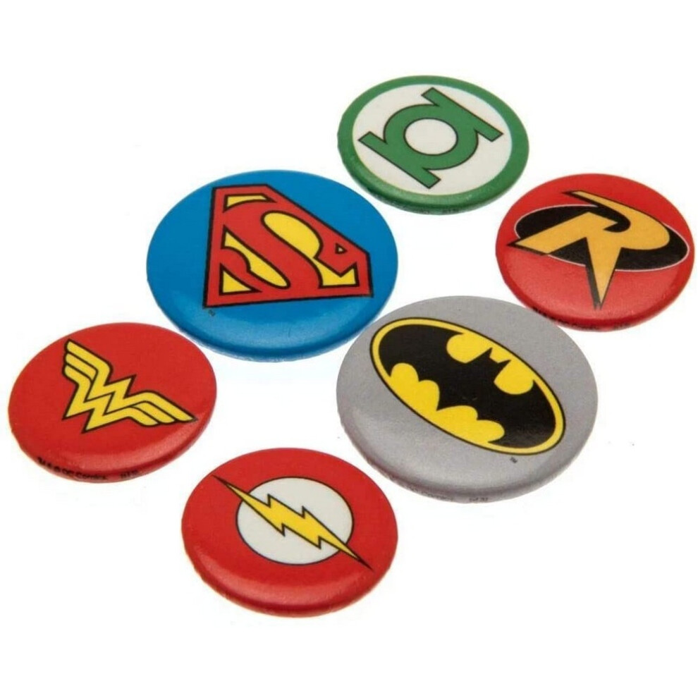 DC Comics Badge Set (Pack of 6)