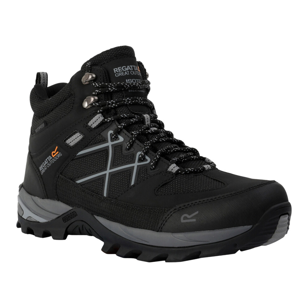 (12 UK, Black/Graphite Black) Regatta Mens Samaris III Walking Boots