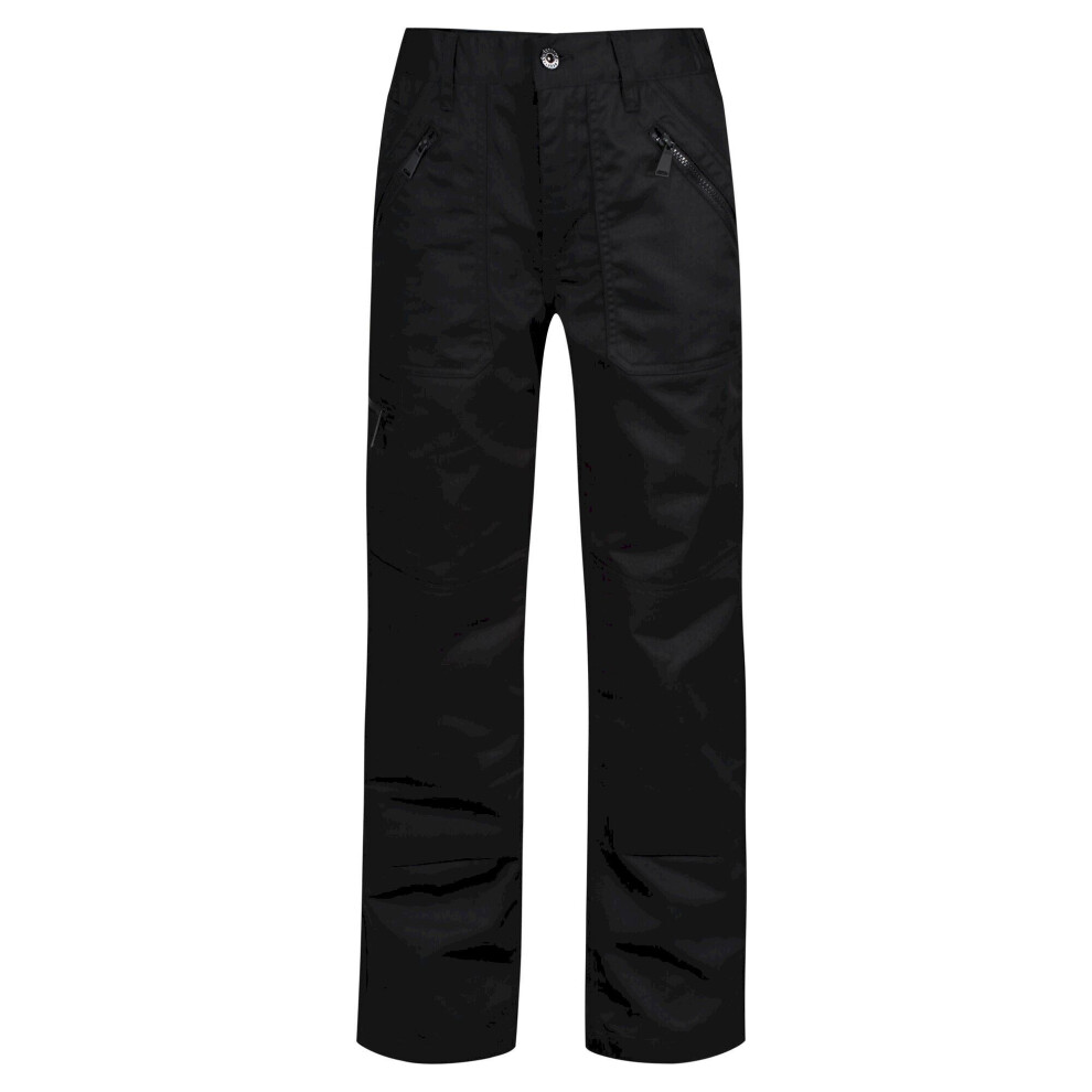 (12 UK L, Black) Regatta Womens/Ladies Pro Action Cargo Trousers