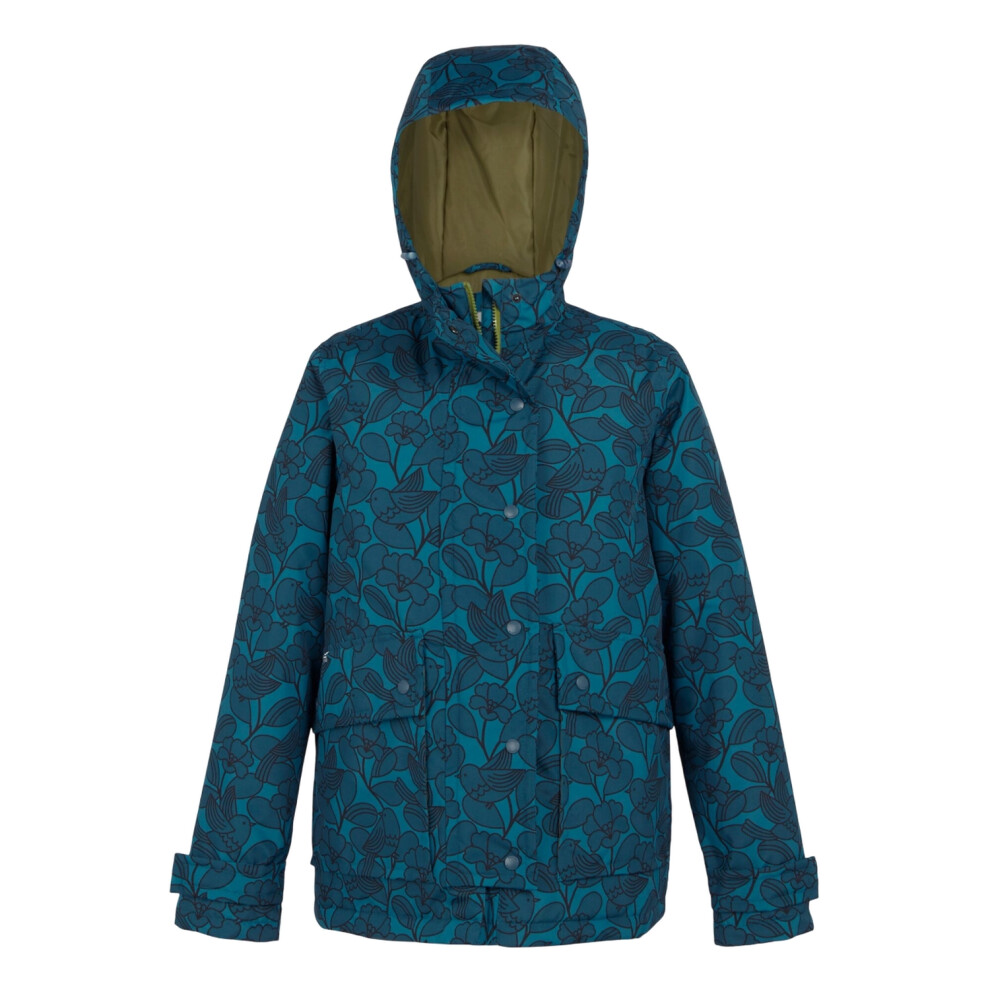 (14 UK, Blue) Regatta Womens/Ladies Orla Kiely Birds Mid Length Waterproof Jacket