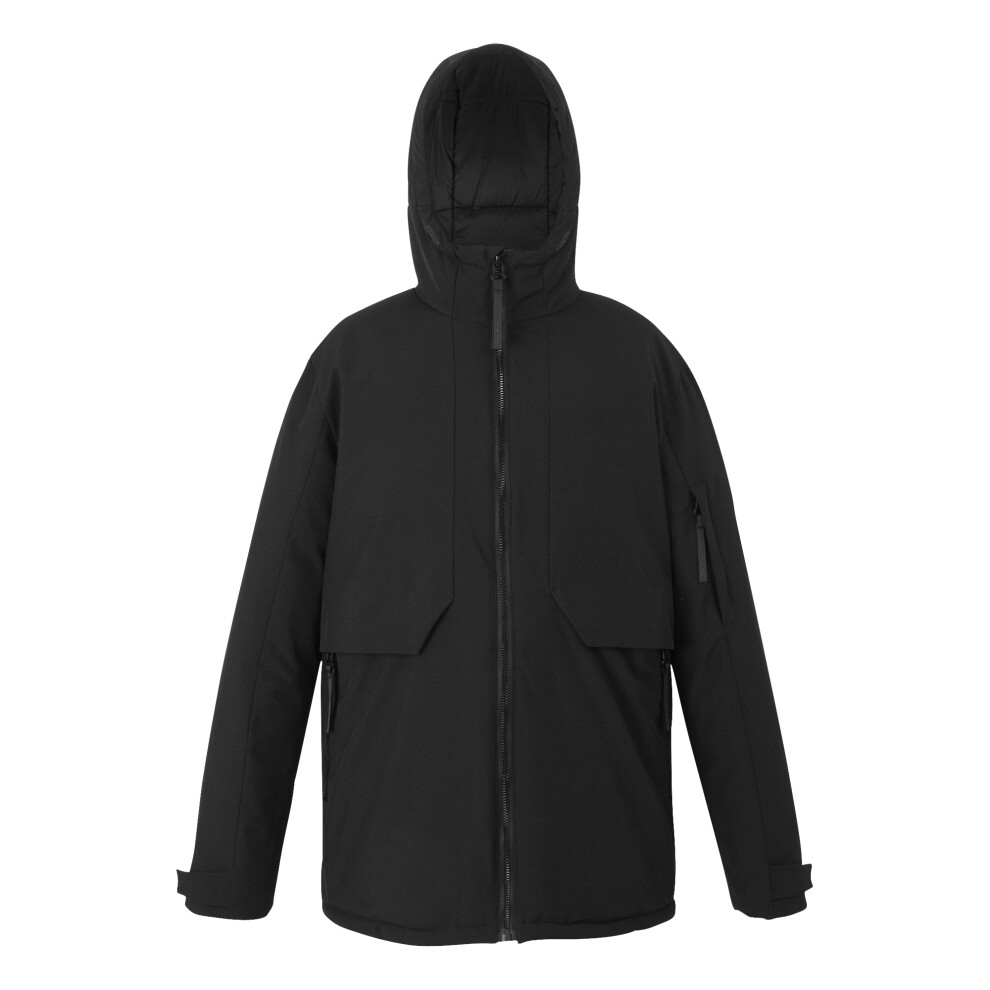 (S, Black/Black) Regatta Mens Dallymoore Padded Jacket