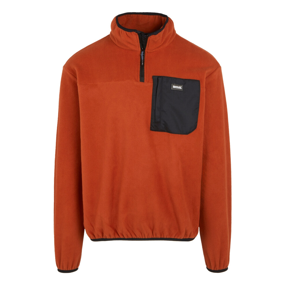 (M, Red Ochre) Regatta Mens Frankie Half Zip Fleece Top