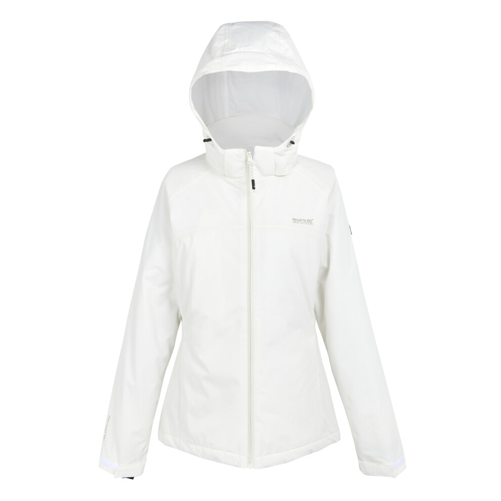 (12 UK, Blanc De Blanc) Regatta Womens/Ladies Frelton Waterproof Jacket