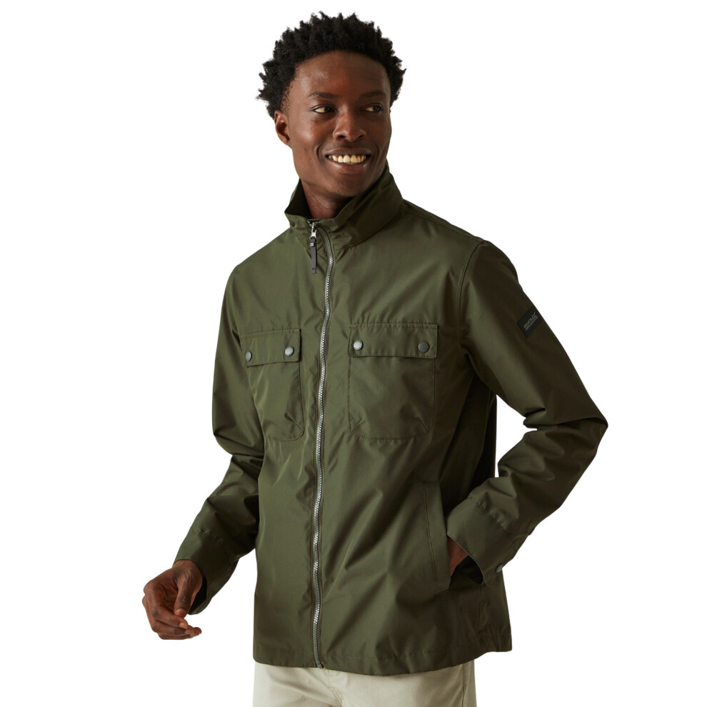 (M, Dark Khaki) Regatta Mens Raytan Waterproof Jacket