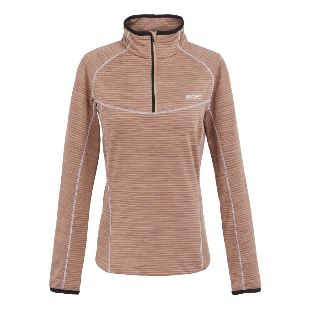 (10 UK, Warm Taupe) Regatta Womens/Ladies Yonder II Half Zip Fleece Top