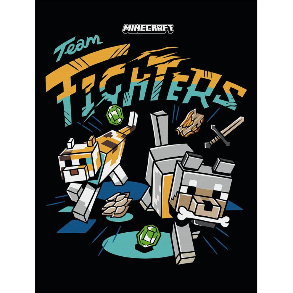 Minecraft Team Fighters Canvas Print