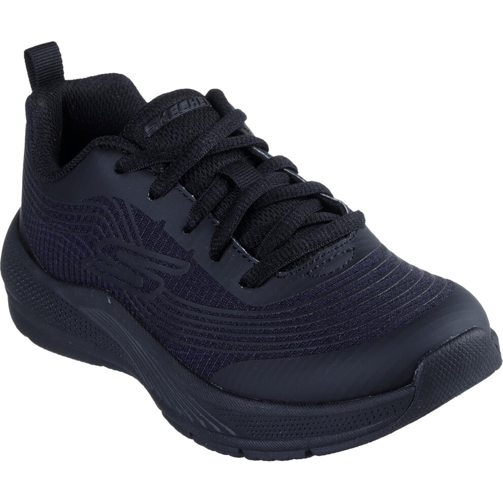 (1.5 UK, Black) Skechers Childrens/Kids Microspec Advance Trainers