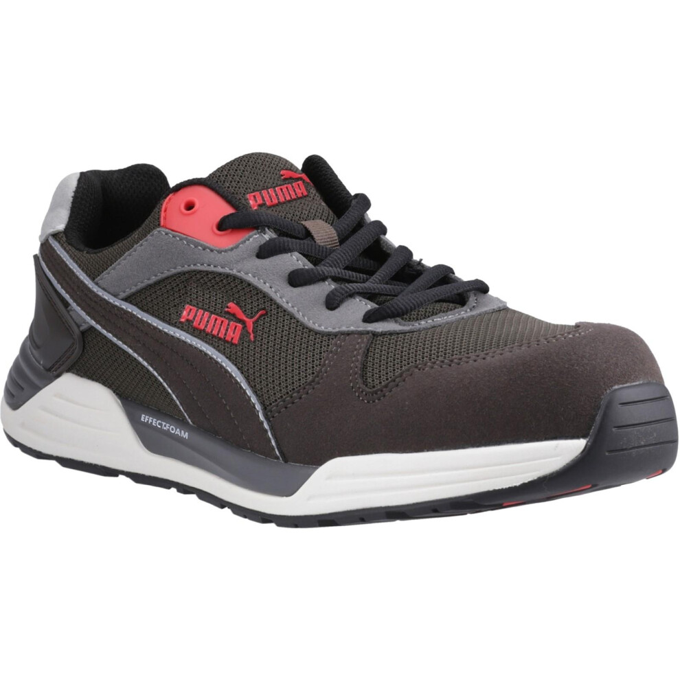 (9 UK, Ivory/White/Red) Puma Safety Mens Frontside Ivy Low Safety Trainers