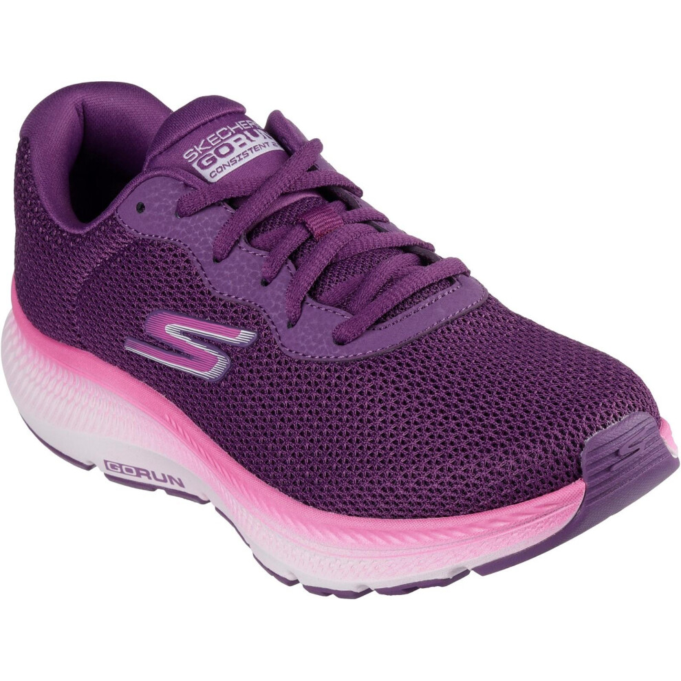 (6 UK, Plum) Skechers Womens/Ladies Go Run Consistent 2.0 Fast Pace Trainers