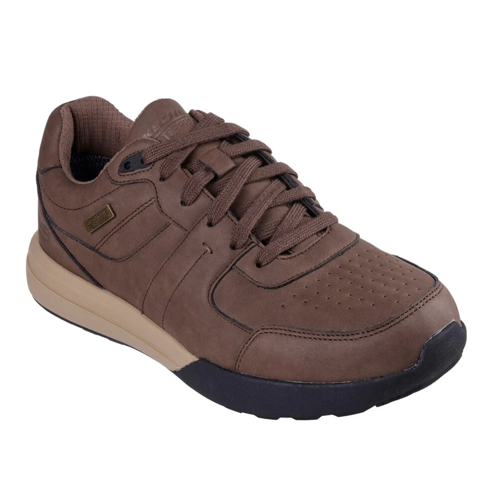 (6 UK, Brown) Skechers Mens Netson Gander Trainers