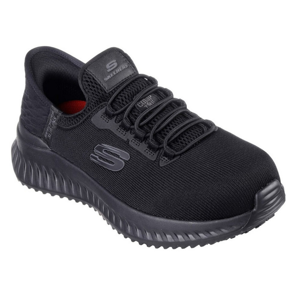 (8 UK, Black) Skechers Womens/Ladies Tilido Ombray Safety Trainers