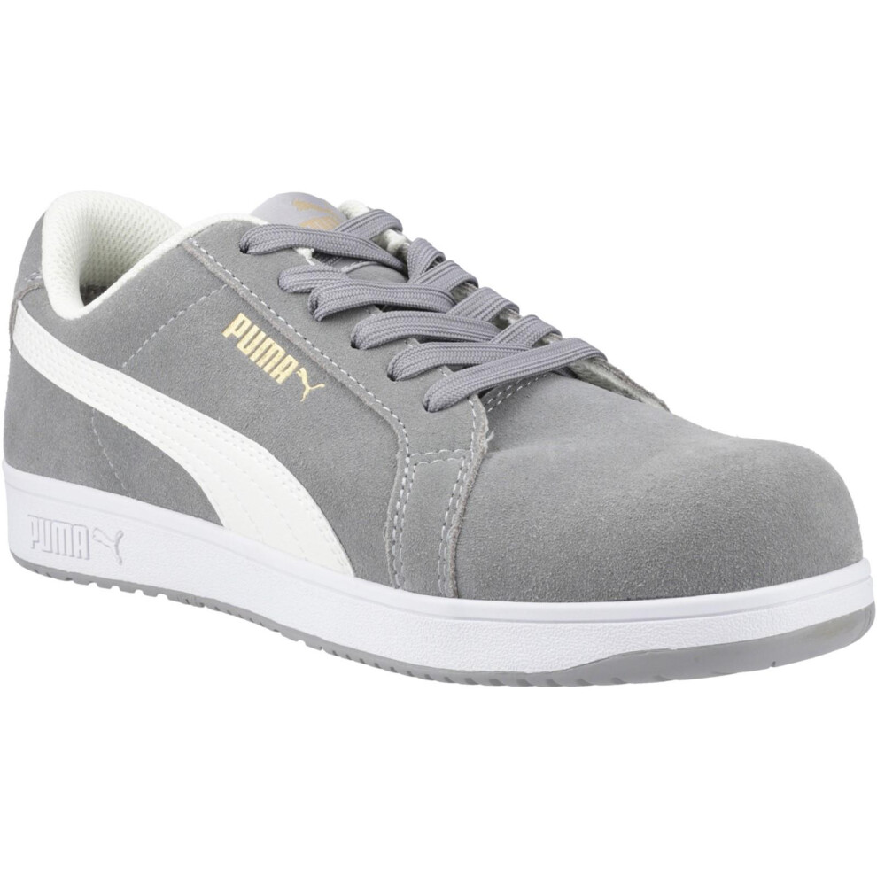 (13 UK, Grey) Puma Safety Mens Iconic Suede Low Safety Trainers