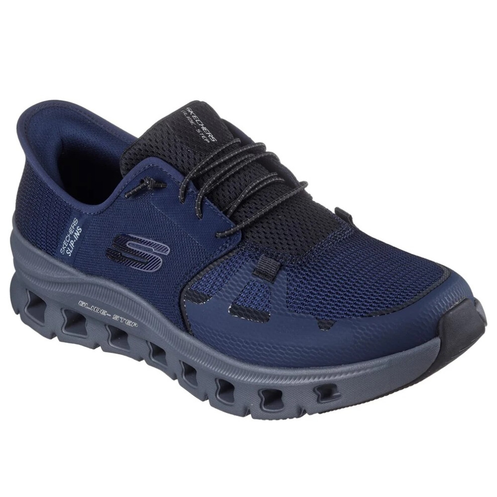 (9 UK, Navy/Charcoal) Skechers Mens Pro Glide-Step Trainers