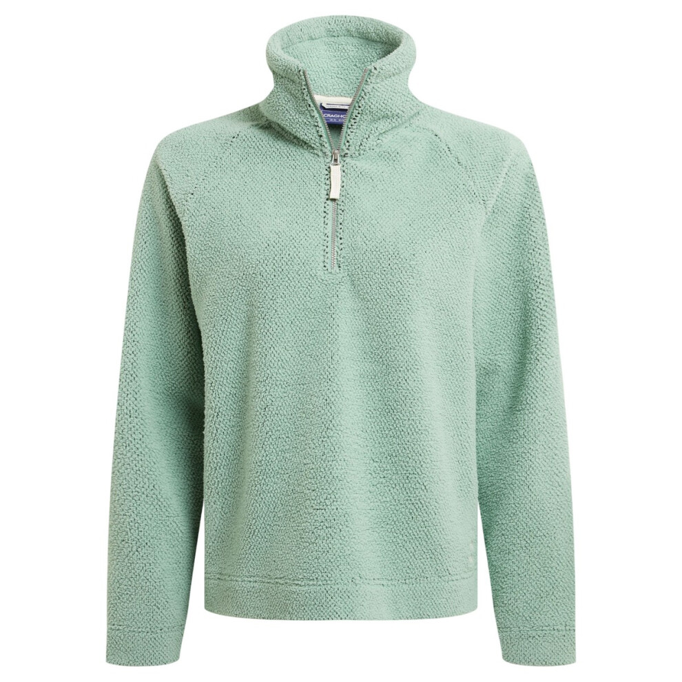 (10 UK, Pale Pistachio) Craghoppers Womens/Ladies Raya Half Zip Fleece Top