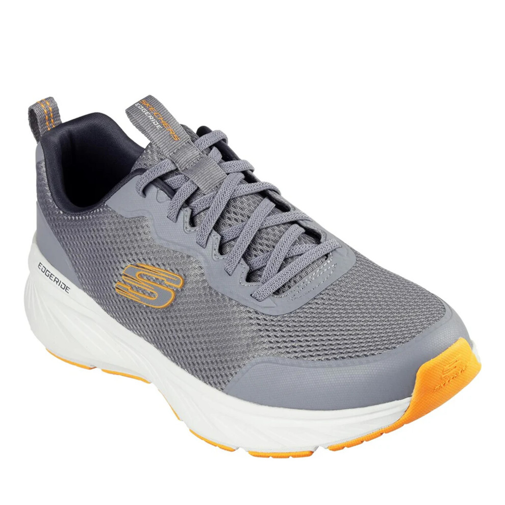 (7 UK, Grey/Orange) Skechers Mens Edgeride Rekze Trainers