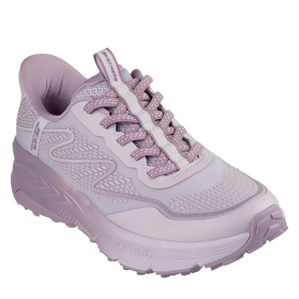 (8 UK, Pink/Grey) Skechers Womens/Ladies Switch Back Mist Hiking Shoes