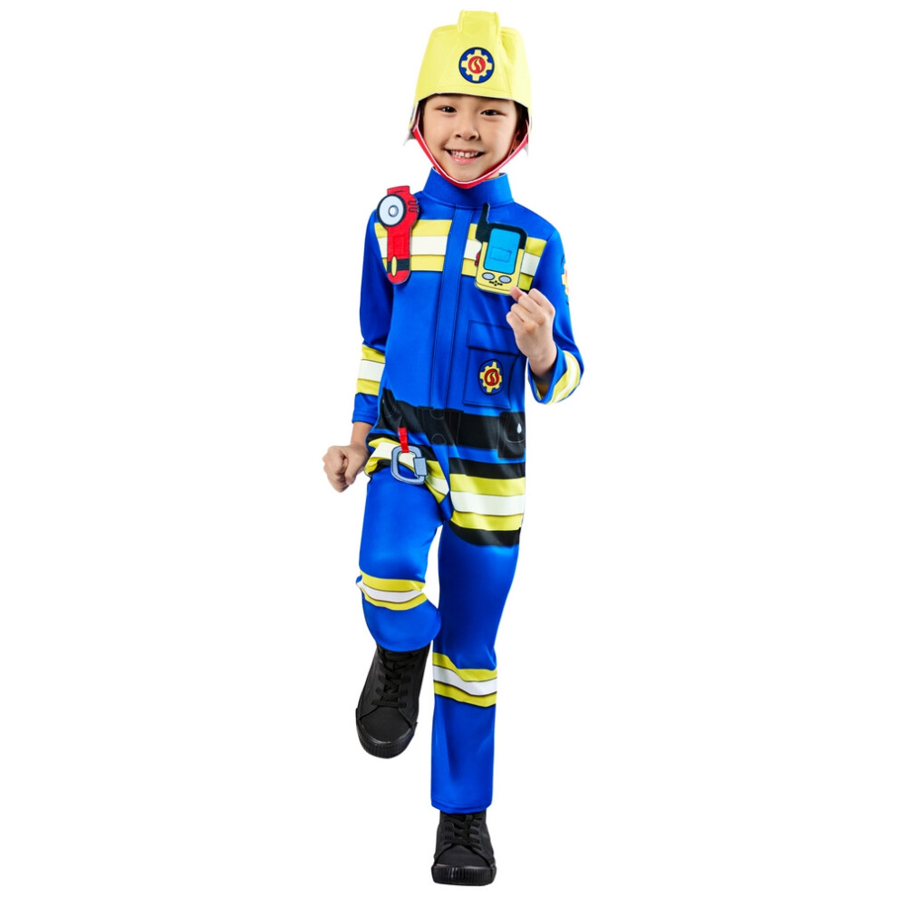 (3-4 Years, Blue) Fireman Sam Boys Costume