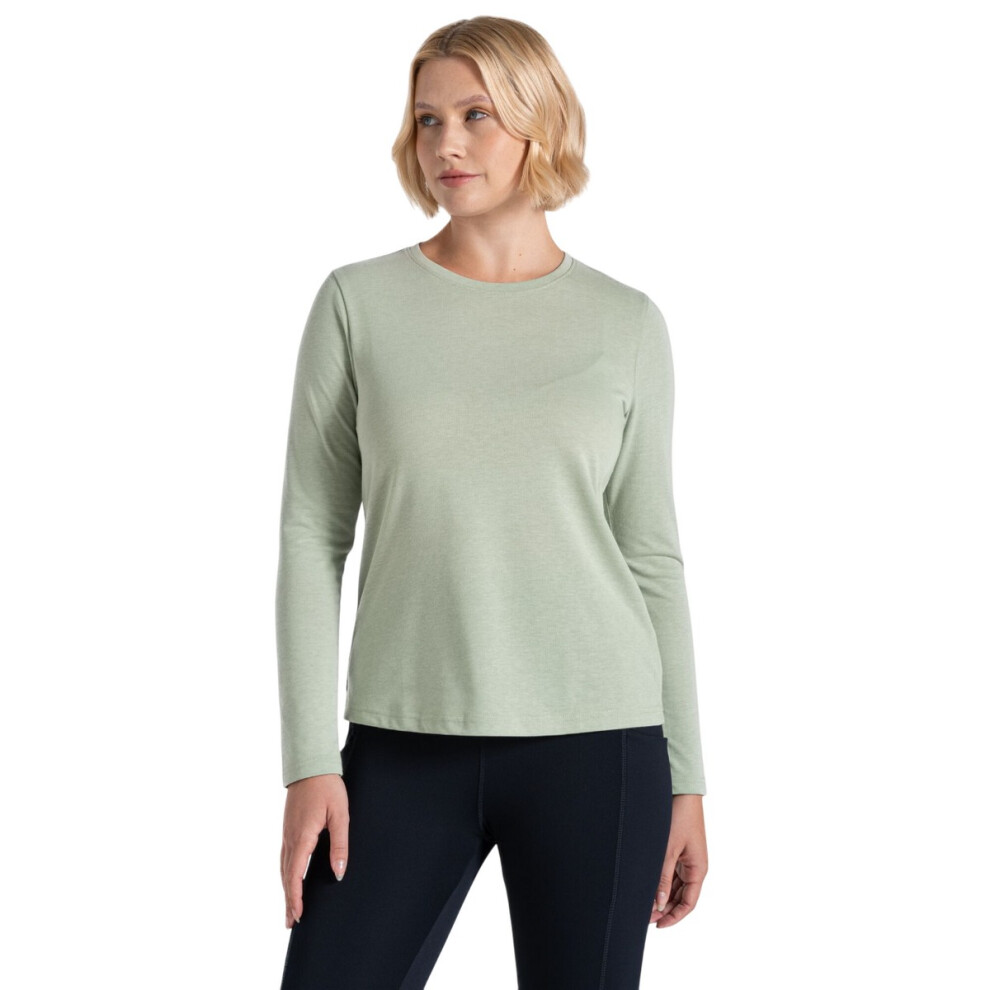 (16 UK, Bud Green Marl) Craghoppers Womens/Ladies Akona Nosilife Long-Sleeved Top