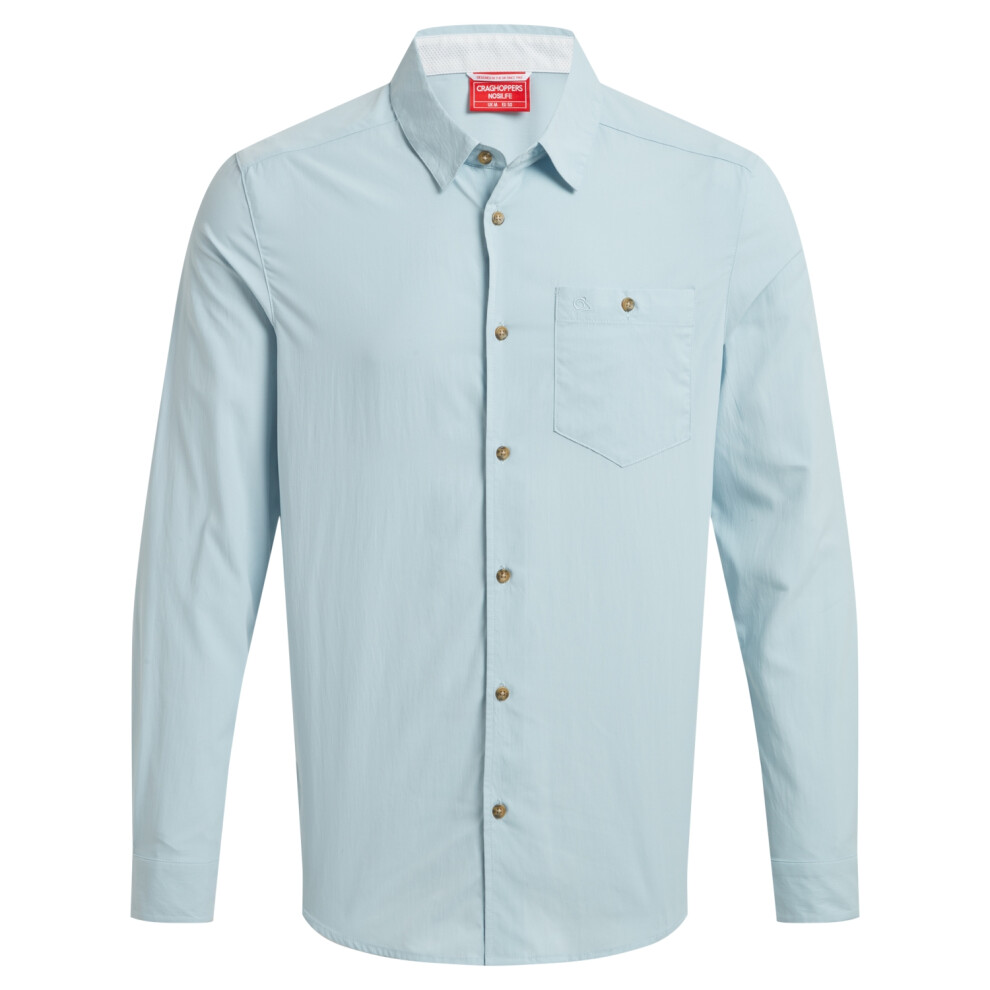 (L, Niagara Blue) Craghoppers Mens Nuoro II Nosilife Shirt