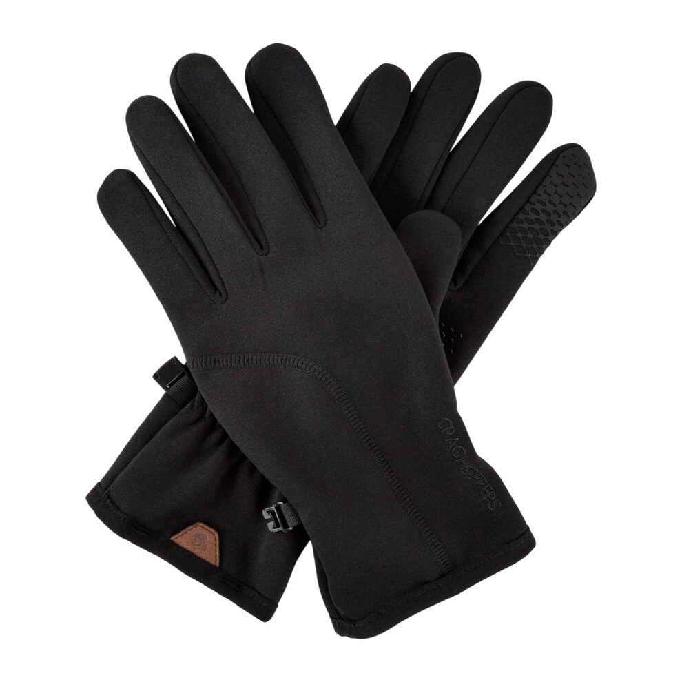 (S-M, Black) Craghoppers Unisex Adult Pro Stretch Gloves