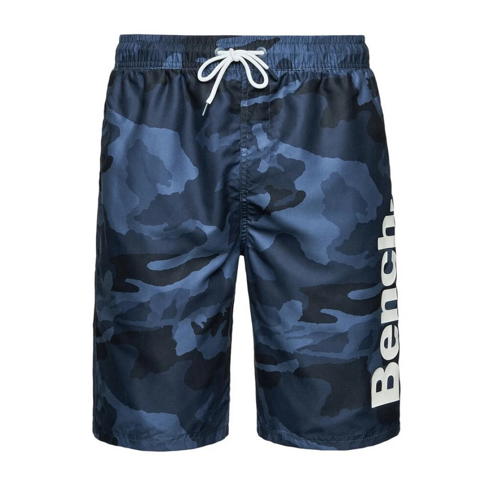 (XL, Blue) Bench Mens Bermuda Camo Swim Shorts