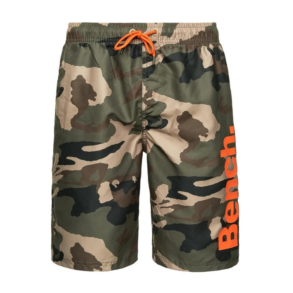 (L, Khaki) Bench Mens Bermuda Camo Swim Shorts