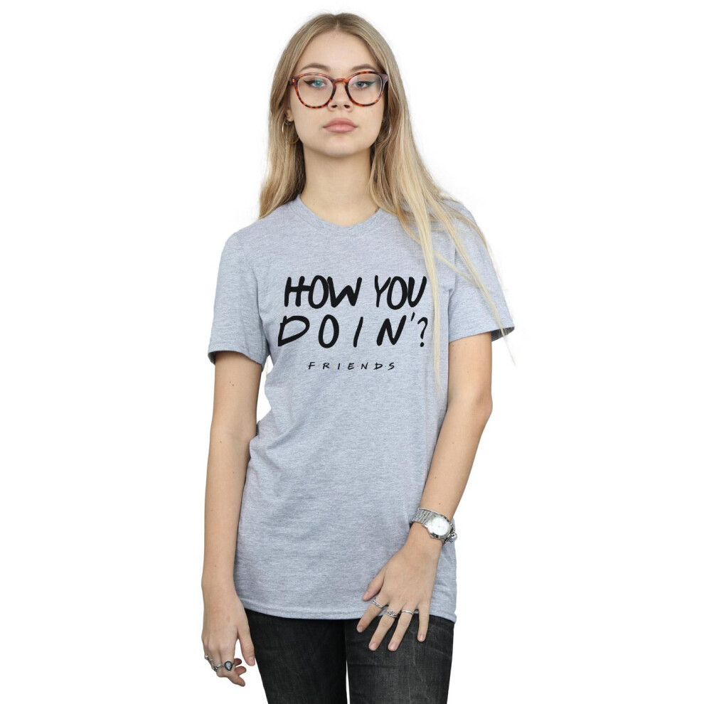 How You Doin? Cotton Boyfriend T-Shirt