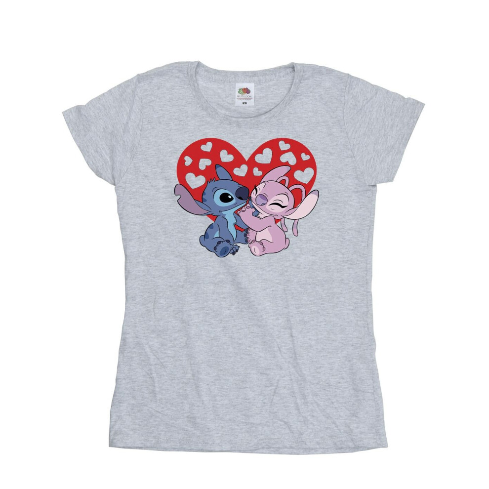 Lilo & Stitch Hearts Cotton T-Shirt