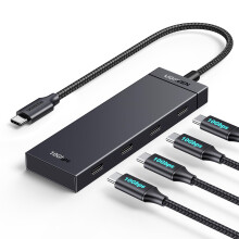 10Gbps USB C Hub, USB C Splitter with 4 USB C Ports, USB-C to USB C 3.2 Hub Multiport Adapter Compatible with MacBook Pro, MacBook Air, iPad Pro, iPad
