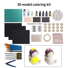 3D Printer Accessories Model Figure Coloring Spray Paint Frosting Trimming Sanding Special Tool Set