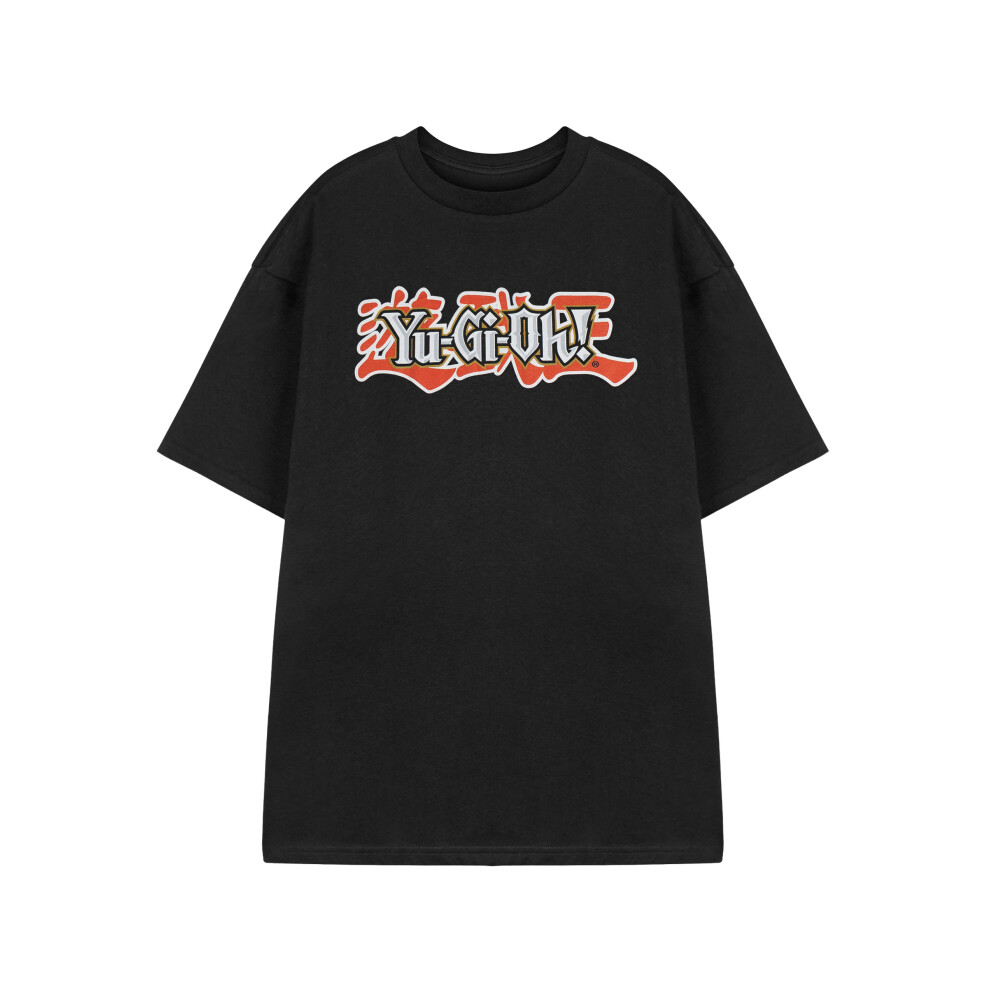 (Medium) Yu Gi Oh Short Sleeved T-Shirt (Mens Black)