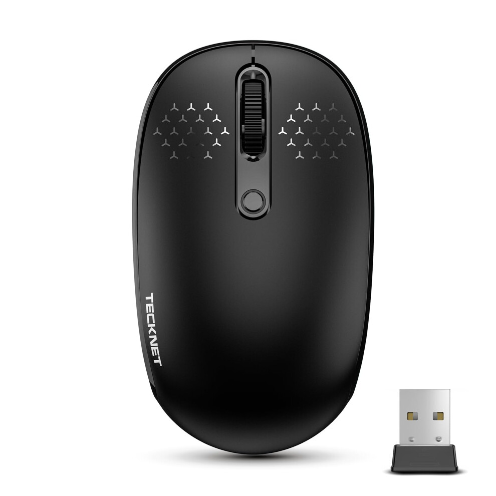 Wireless Mouse for Laptop, 2.4GHz USB Mini Cordless Mouse Small Portable Computer Mouse, 1600 DPI,18 Months Battery Life, Compatible with PC, Mac,