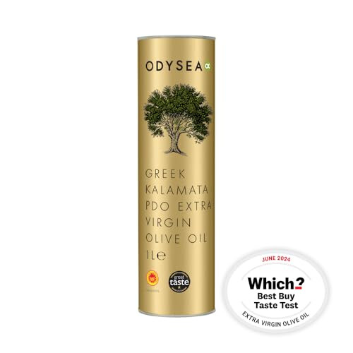 PDO Kalamata Extra Virgin Olive Oil 1L Round Tin 1